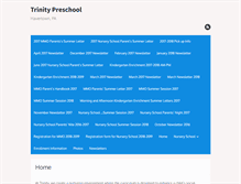 Tablet Screenshot of preschool.trinityhavertown.org